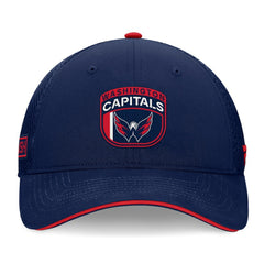 Washington Capitals Fanatics 2024 NHL Draft On Stage Trucker Adjustable Hat