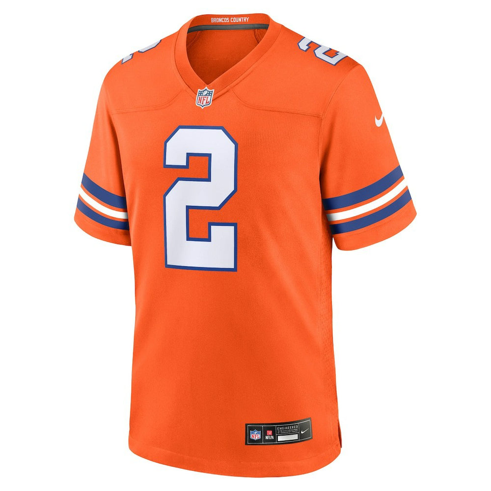 NFL Denver Broncos Patrick Surtain II  Mile High Collection 1977 Throwback Player Game Jersey