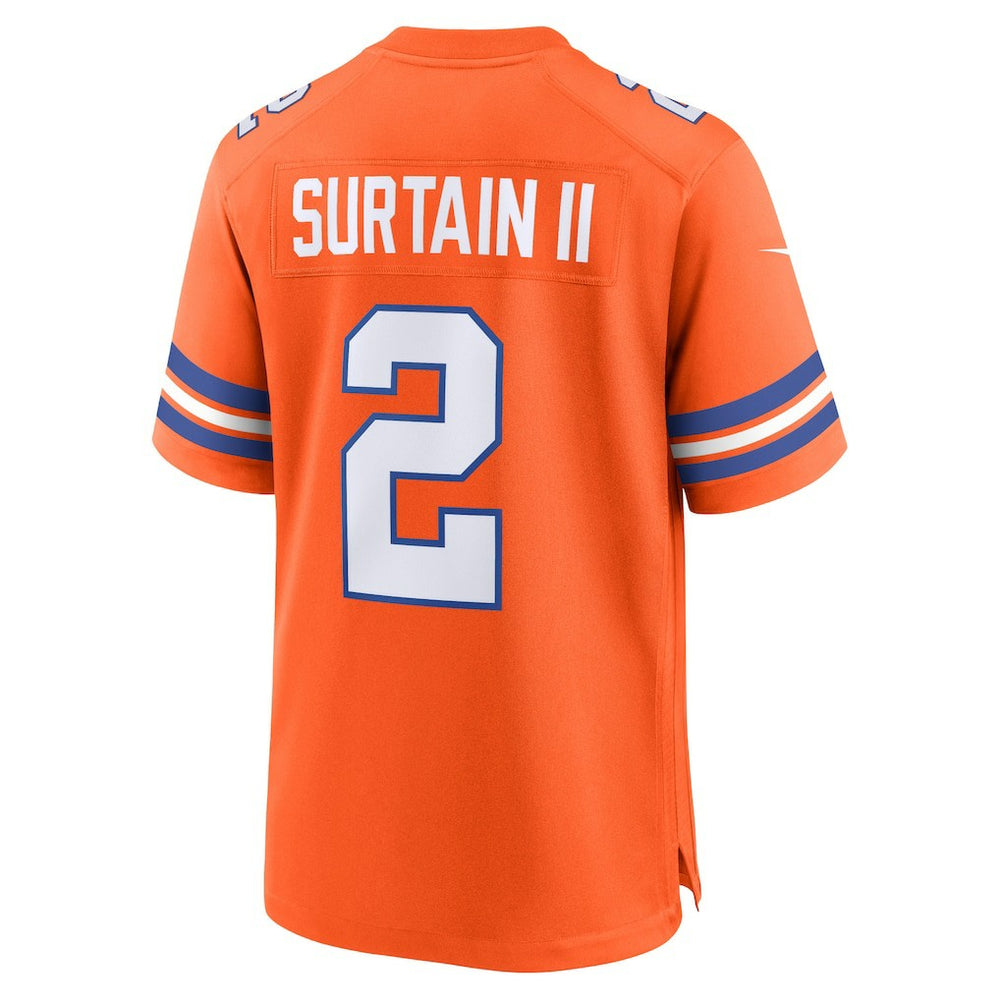 NFL Denver Broncos Patrick Surtain II  Mile High Collection 1977 Throwback Player Game Jersey