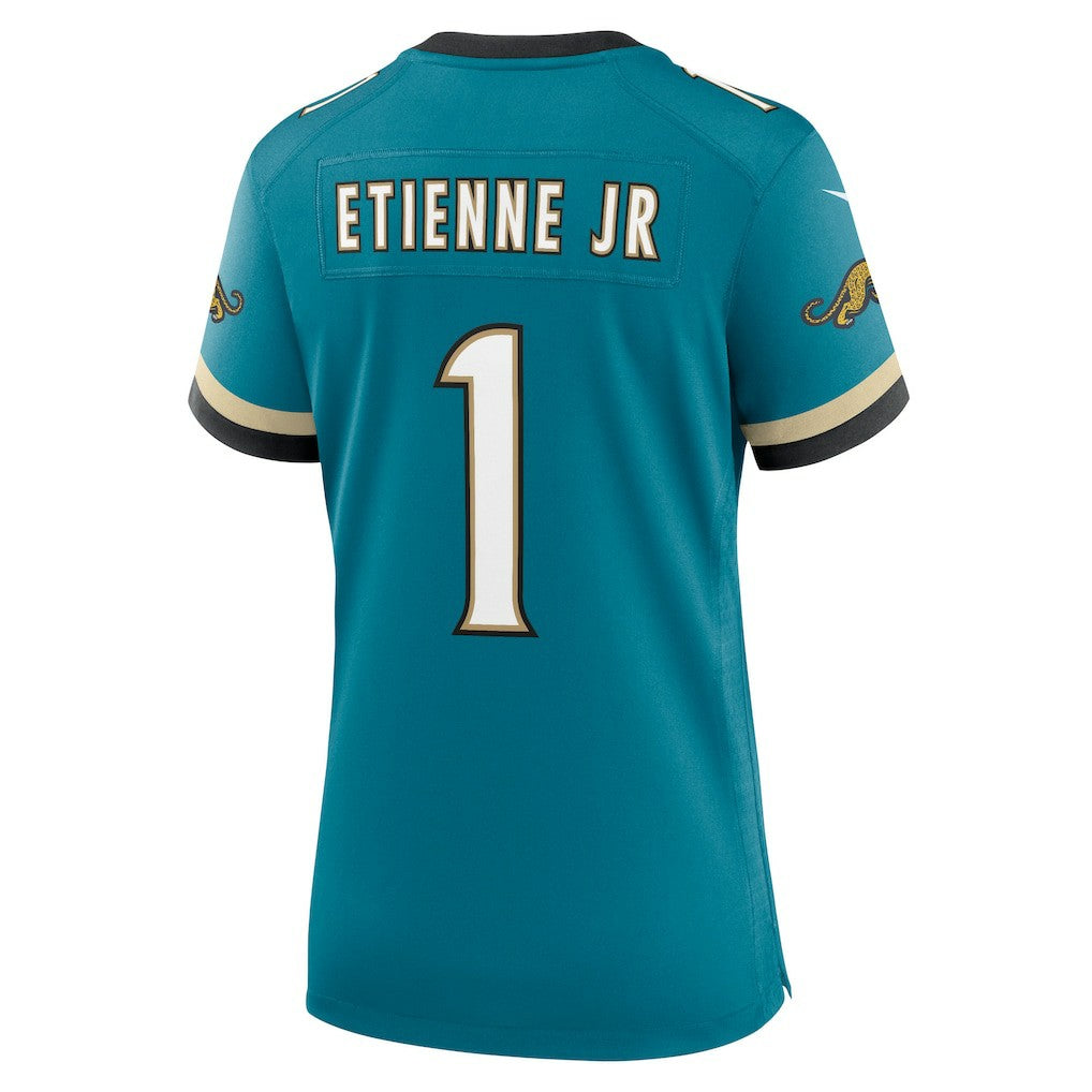 NFL Jacksonville Jaguars Travis Etienne Jr  Women's Prowler Throwback Game Jersey