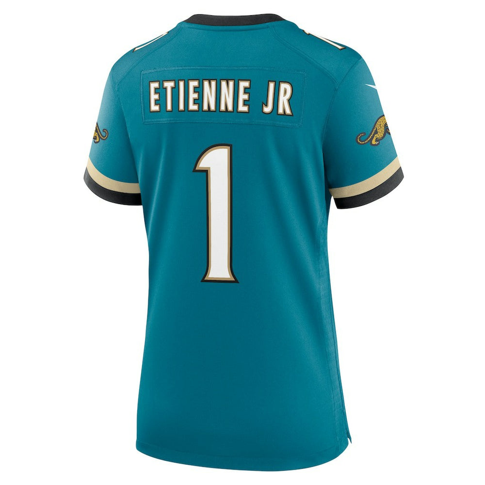 NFL Jacksonville Jaguars Travis Etienne Jr  Women's Prowler Throwback Game Jersey
