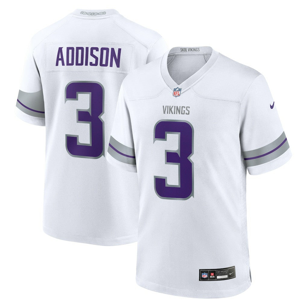NFL Minnesota Vikings Jordan Addison  Alternate Game Player Jersey