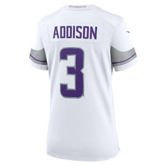 NFL Minnesota Vikings Jordan Addison  Women's Alternate Game Player Jersey