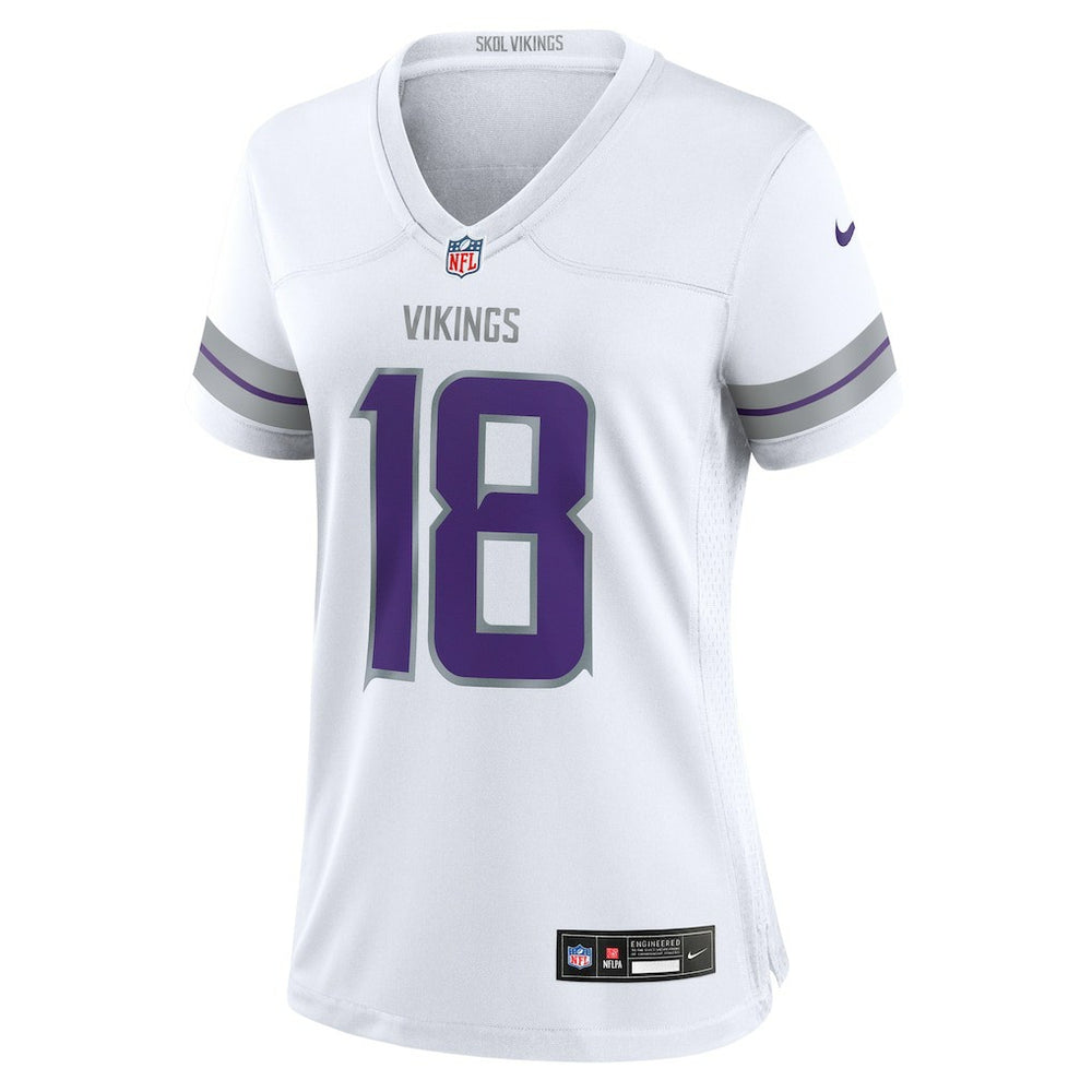 NFL Minnesota Vikings Justin Jefferson  Women's Alternate Game Player Jersey