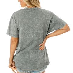 NFL Las Vegas Raiders Gameday Couture Women's Tackle Titan Boyfriend Washed T-Shirt