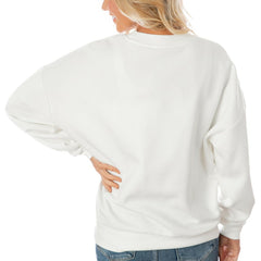 NFL Atlanta Falcons Gameday Couture Women's Oversized Yard Line Tri-Blend Pullover Sweatshirt