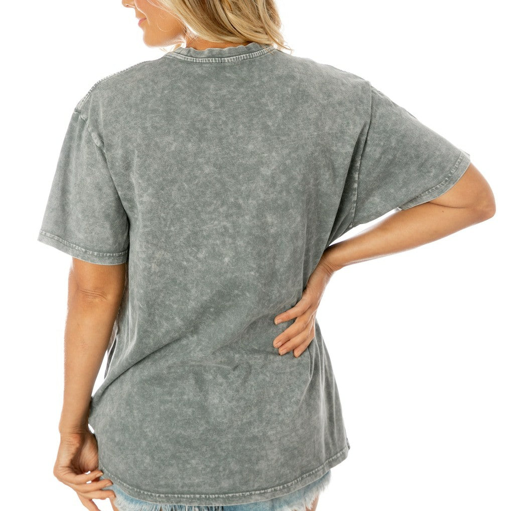 NFL Dallas Cowboys Gameday Couture Women's Tackle Titan Boyfriend Washed T-Shirt