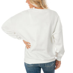 NFL Dallas Cowboys Gameday Couture Women's Oversized Yard Line Tri-Blend Pullover Sweatshirt