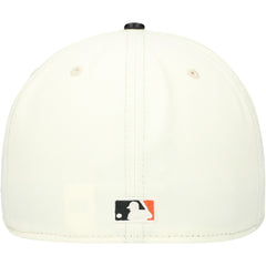 San Francisco Giants Game Night Leather Visor 59FIFTY Fitted Hat - Cream | New Era
