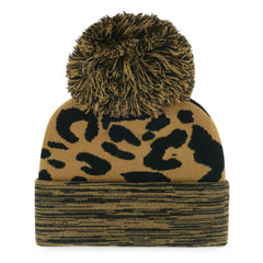 Washington Wizards '47 Women's Rosette Cuffed Knit Hat with Pom - Leopard | 47 brand sale