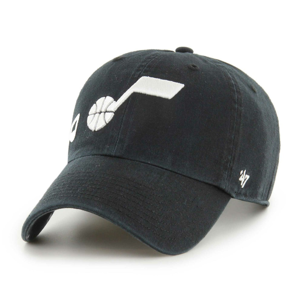 Utah Jazz '47 Women's Confetti Undervisor Clean Up Adjustable Hat - Black | 47 brand on sale