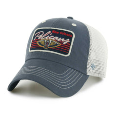 New Orleans Pelicans '47 Five Point Patch Clean Up Adjustable Hat - Navy | 47 brand cheap