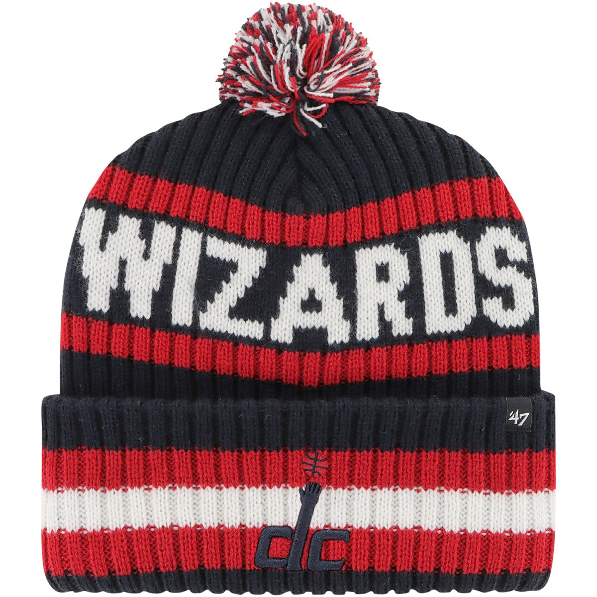 Washington Wizards '47 Bering Cuffed Knit Hat with Pom - Navy | 47 brand sale