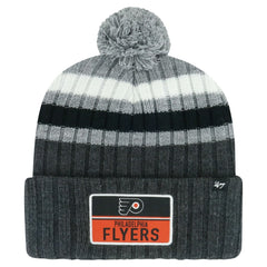 Philadelphia Flyers '47 Stack Patch Cuffed Knit Hat with Pom