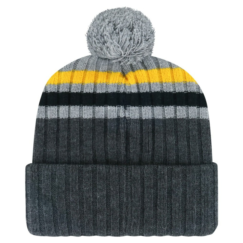 Pittsburgh Penguins '47 Stack Patch Cuffed Knit Hat with Pom