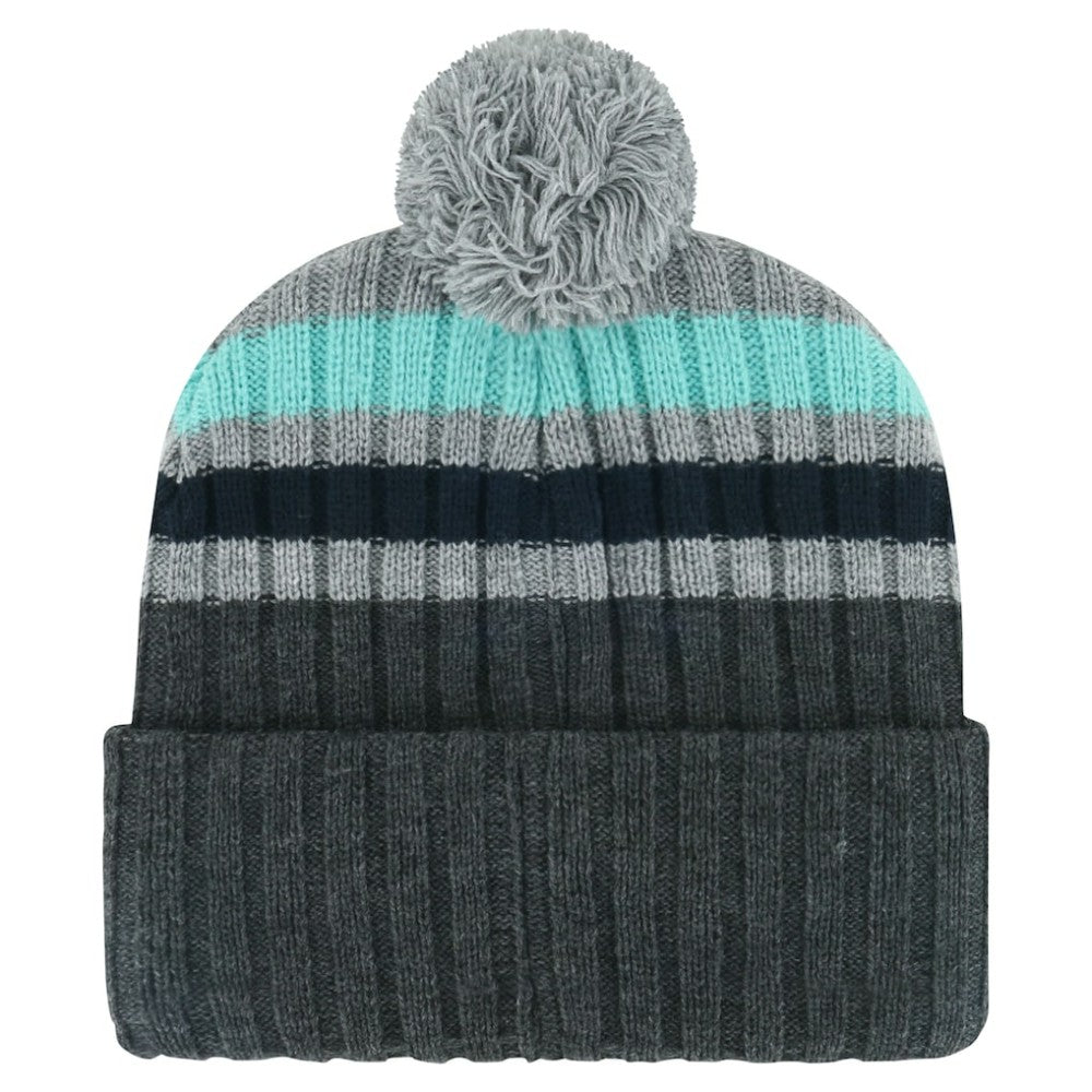 Seattle Kraken '47 Stack Patch Cuffed Knit Hat with Pom