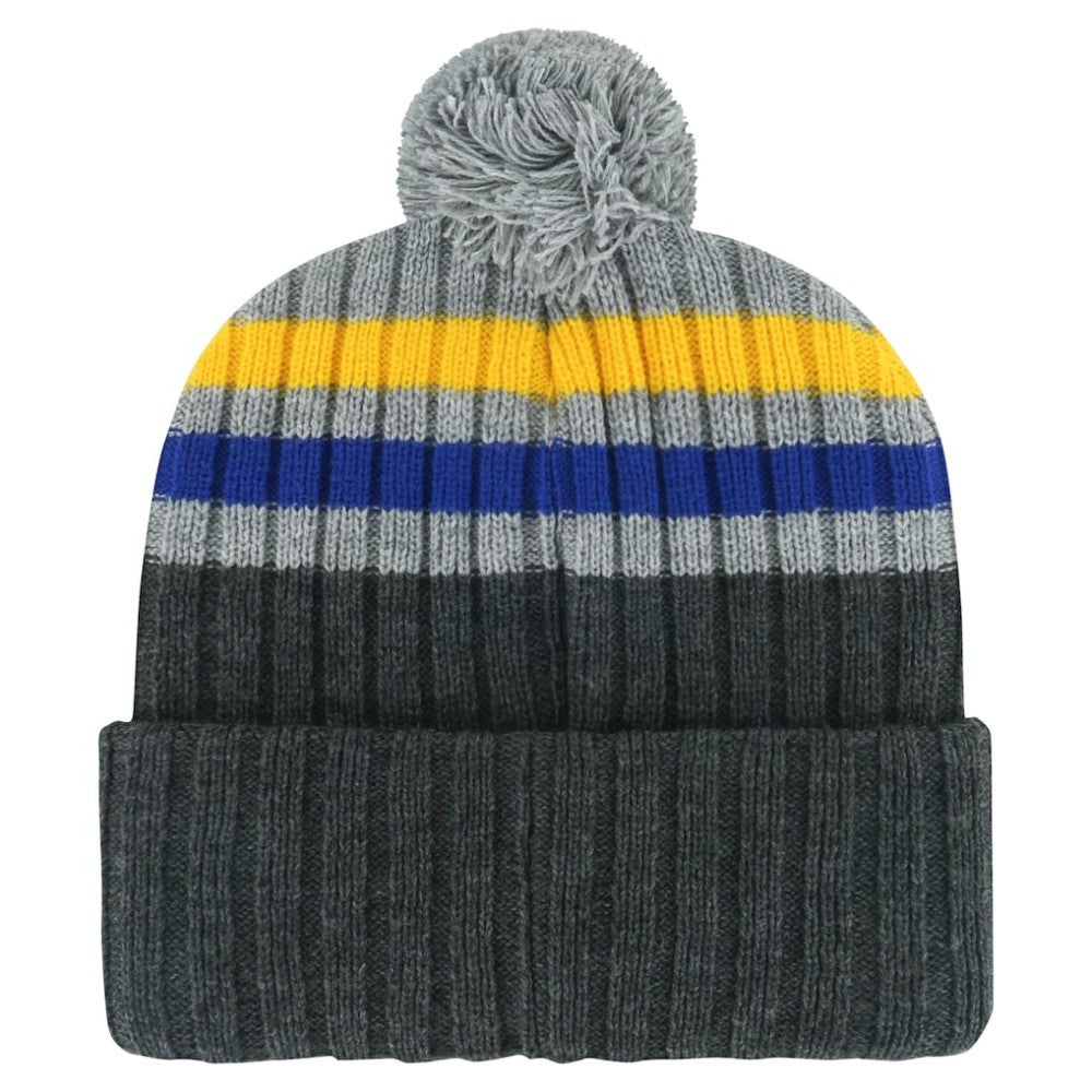 St. Louis Blues '47 Stack Patch Cuffed Knit Hat with Pom