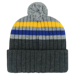 St. Louis Blues '47 Stack Patch Cuffed Knit Hat with Pom
