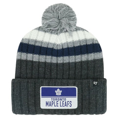 Toronto Maple Leafs '47 Stack Patch Cuffed Knit Hat with Pom