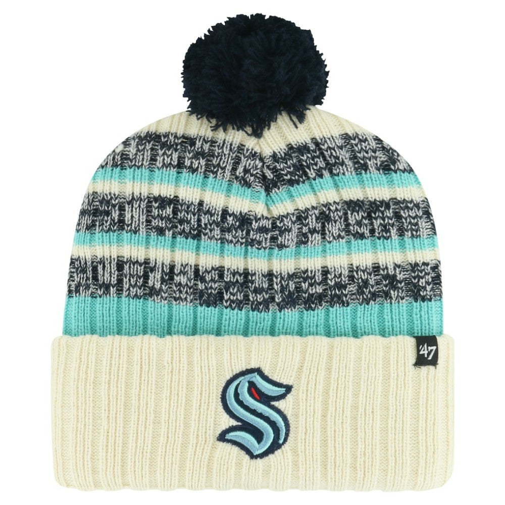 Seattle Kraken '47 Tavern Cuffed Knit Hat with Pom