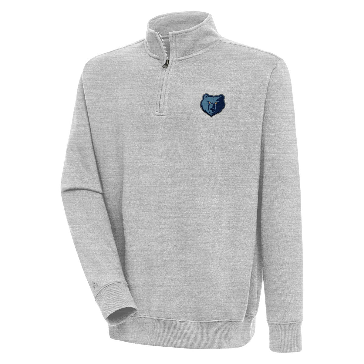 Memphis Grizzlies Antigua Victory Quarter-Zip Pullover Top - Heather Gray outlet