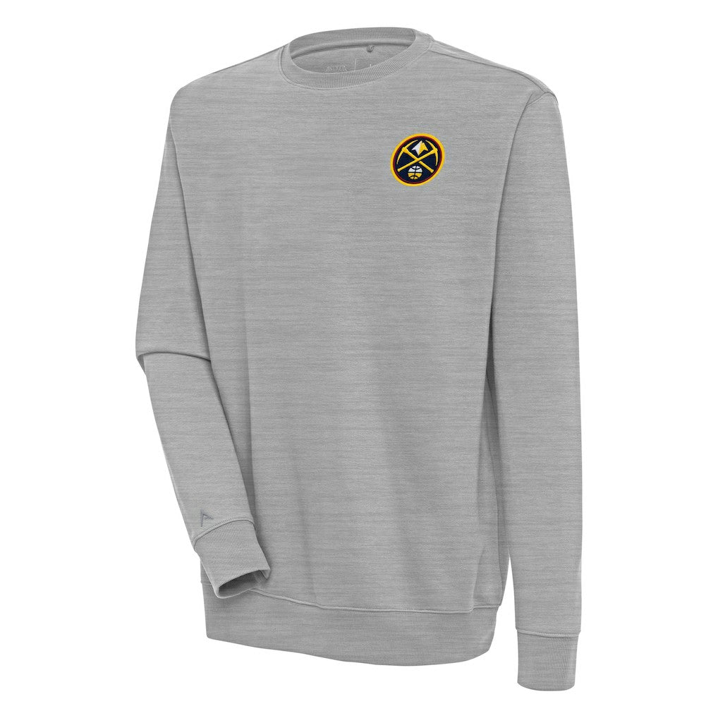 Denver Nuggets Antigua Victory Pullover Sweatshirt sale - Heather Gray on sale