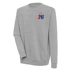 Philadelphia 76ers Antigua Victory Pullover Sweatshirt - Heather Gray shop