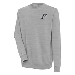San Antonio Spurs Antigua Victory Pullover Sweatshirt - Heather Gray for sale