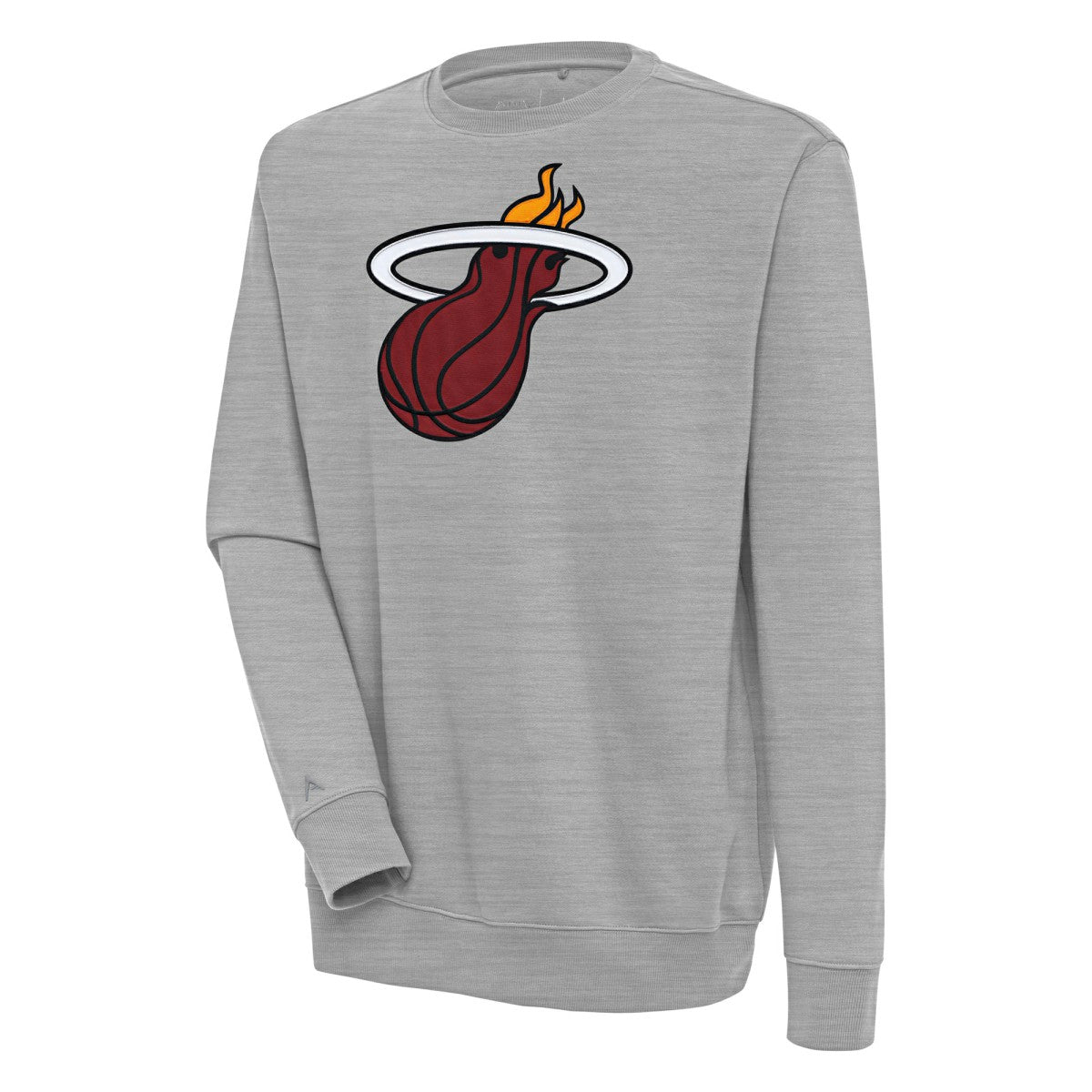 Miami Heat Antigua Victory Pullover Sweatshirt - Heather Gray shop