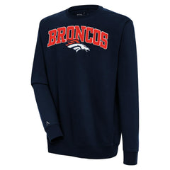 NFL Denver Broncos Antigua Victory Chenille Pullover Sweatshirt