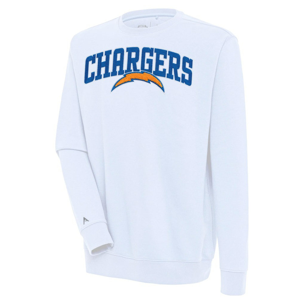 NFL Los Angeles Chargers Antigua Victory Chenille Pullover Sweatshirt