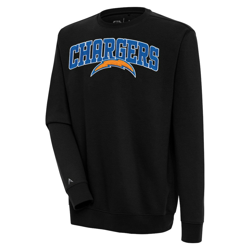 NFL Los Angeles Chargers Antigua Victory Chenille Pullover Sweatshirt
