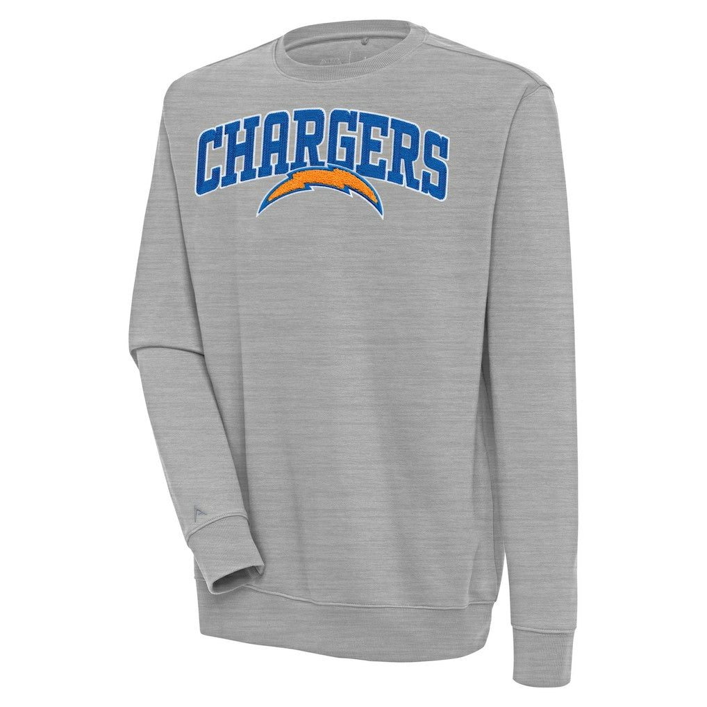 NFL Los Angeles Chargers Antigua Victory Chenille Pullover Sweatshirt