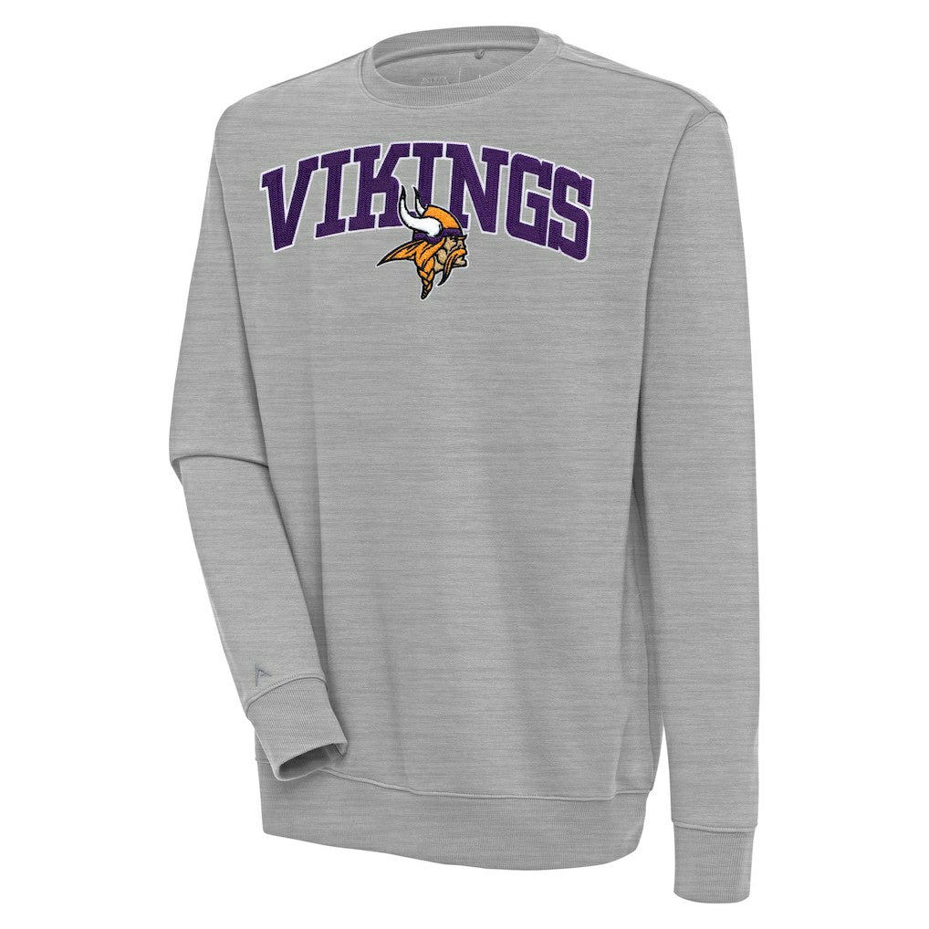 NFL Minnesota Vikings Antigua Victory Chenille Pullover Sweatshirt