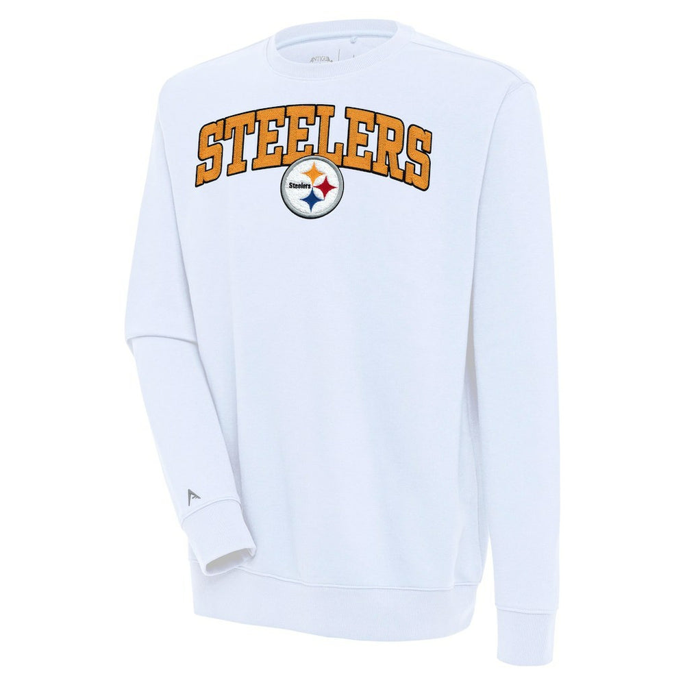 NFL Pittsburgh Steelers Antigua Victory Chenille Pullover Sweatshirt