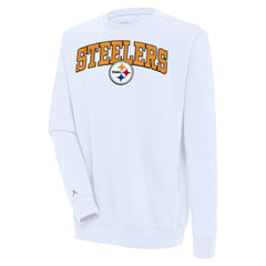 NFL Pittsburgh Steelers Antigua Victory Chenille Pullover Sweatshirt