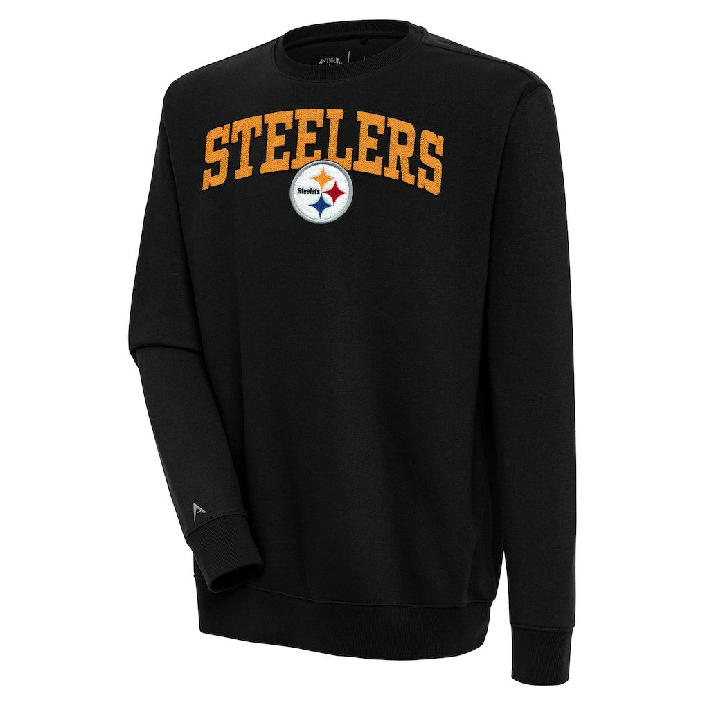 NFL Pittsburgh Steelers Antigua Victory Chenille Pullover Sweatshirt