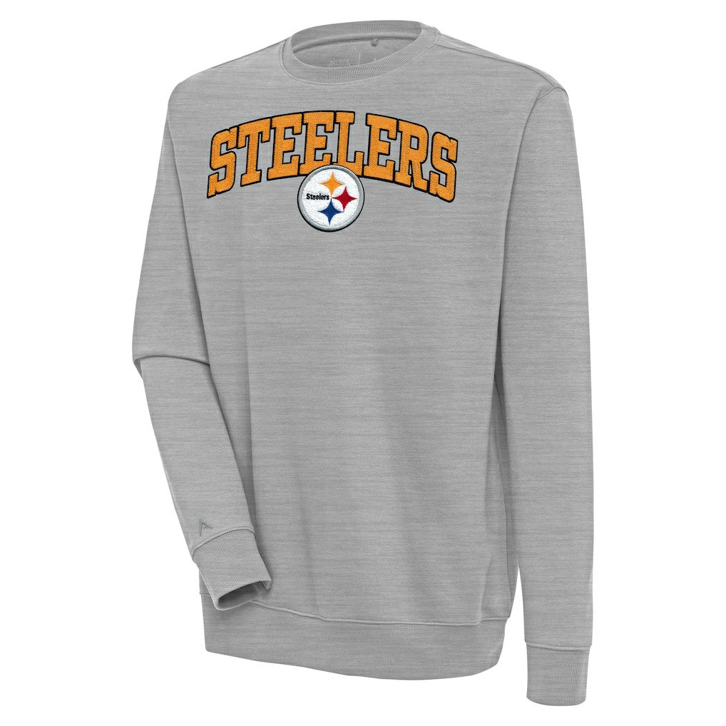 NFL Pittsburgh Steelers Antigua Victory Chenille Pullover Sweatshirt