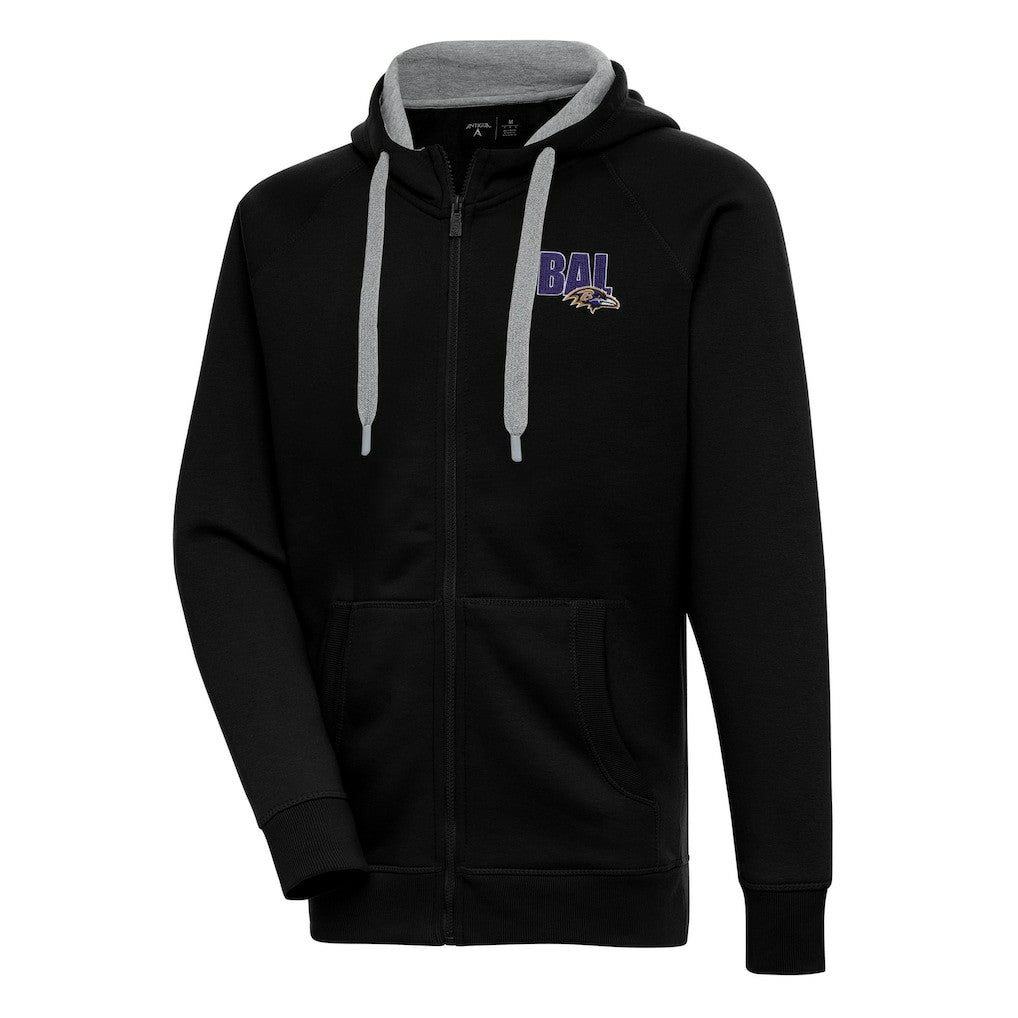 NFL Baltimore Ravens Antigua Victory Full-Zip Hoodie