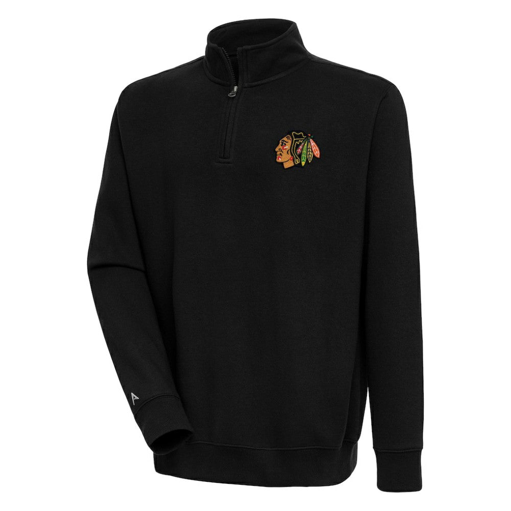 Chicago Blackhawks Antigua Victory Quarter-Zip Pullover Top