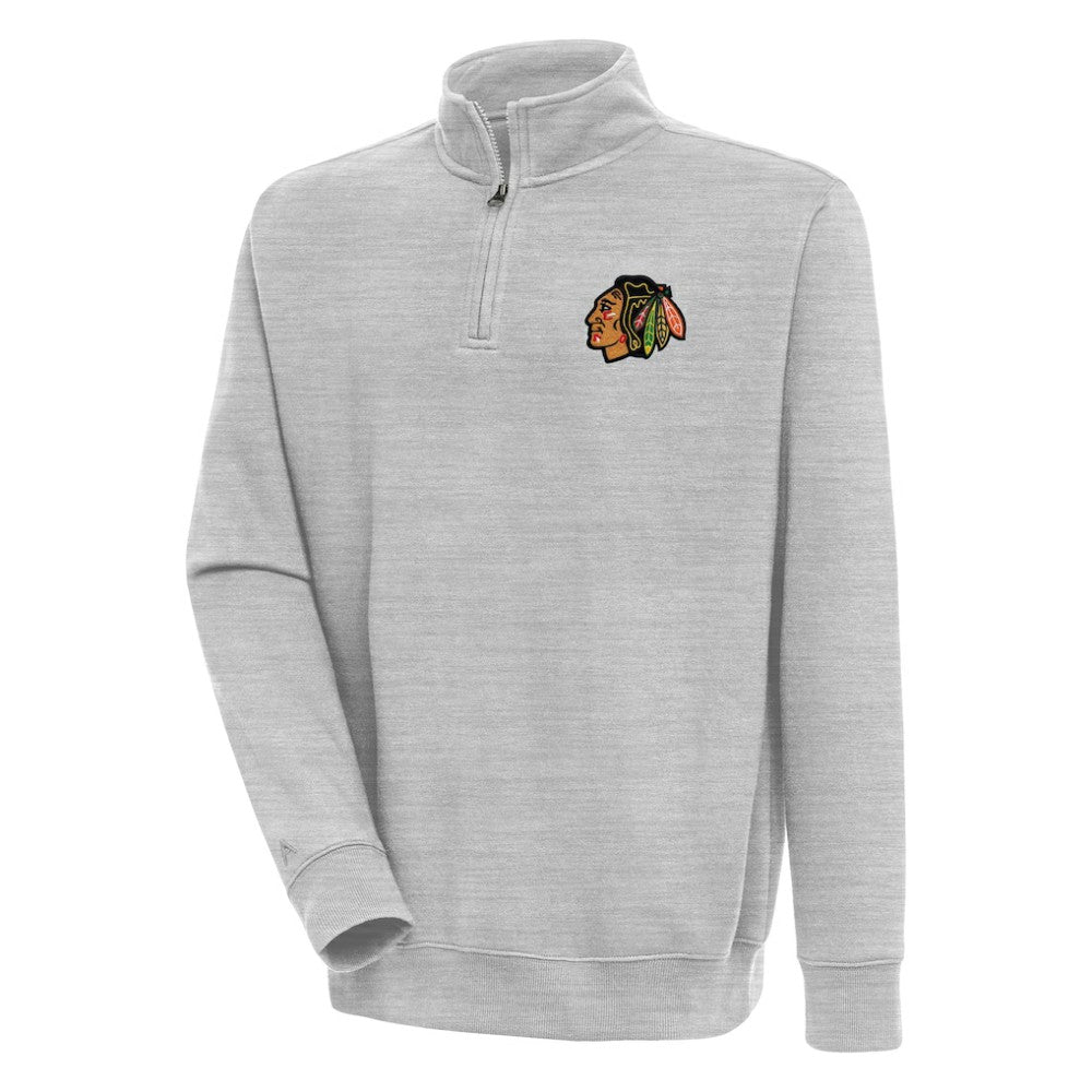 Chicago Blackhawks Antigua Victory Quarter-Zip Pullover Top