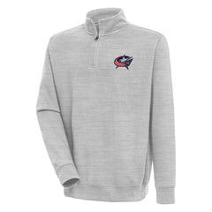 Columbus Blue Jackets Antigua Victory Quarter-Zip Pullover Top