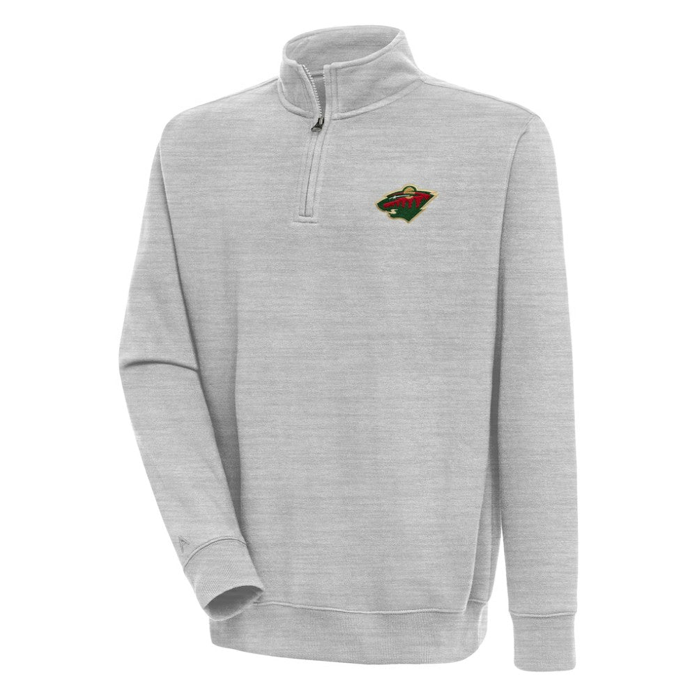 Minnesota Wild Antigua Victory Quarter-Zip Pullover Top