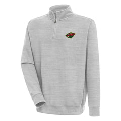 Minnesota Wild Antigua Victory Quarter-Zip Pullover Top