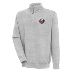 New York Islanders Antigua Victory Quarter-Zip Pullover Top