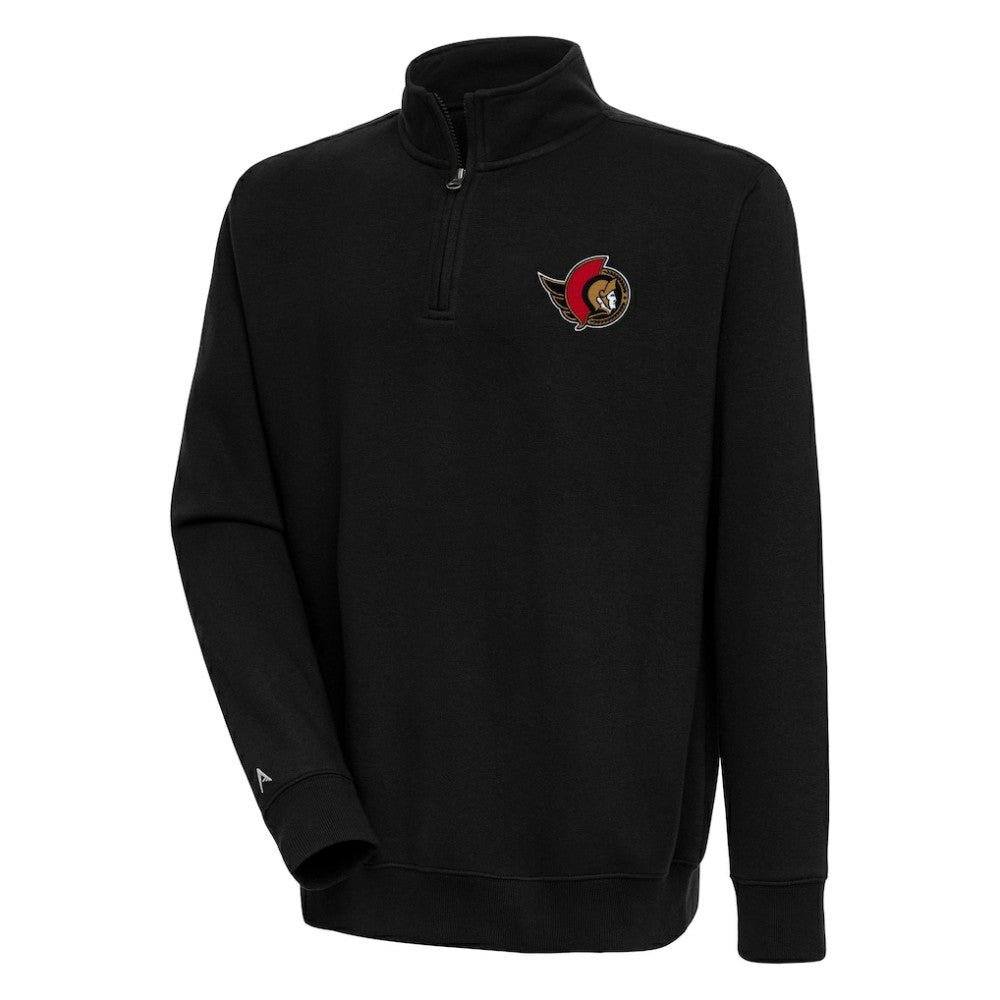 Ottawa Senators Antigua Victory Quarter-Zip Pullover Top