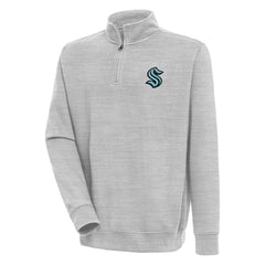 Seattle Kraken Antigua Victory Quarter-Zip Pullover Top