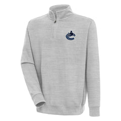 Vancouver Canucks Antigua Victory Quarter-Zip Pullover Top