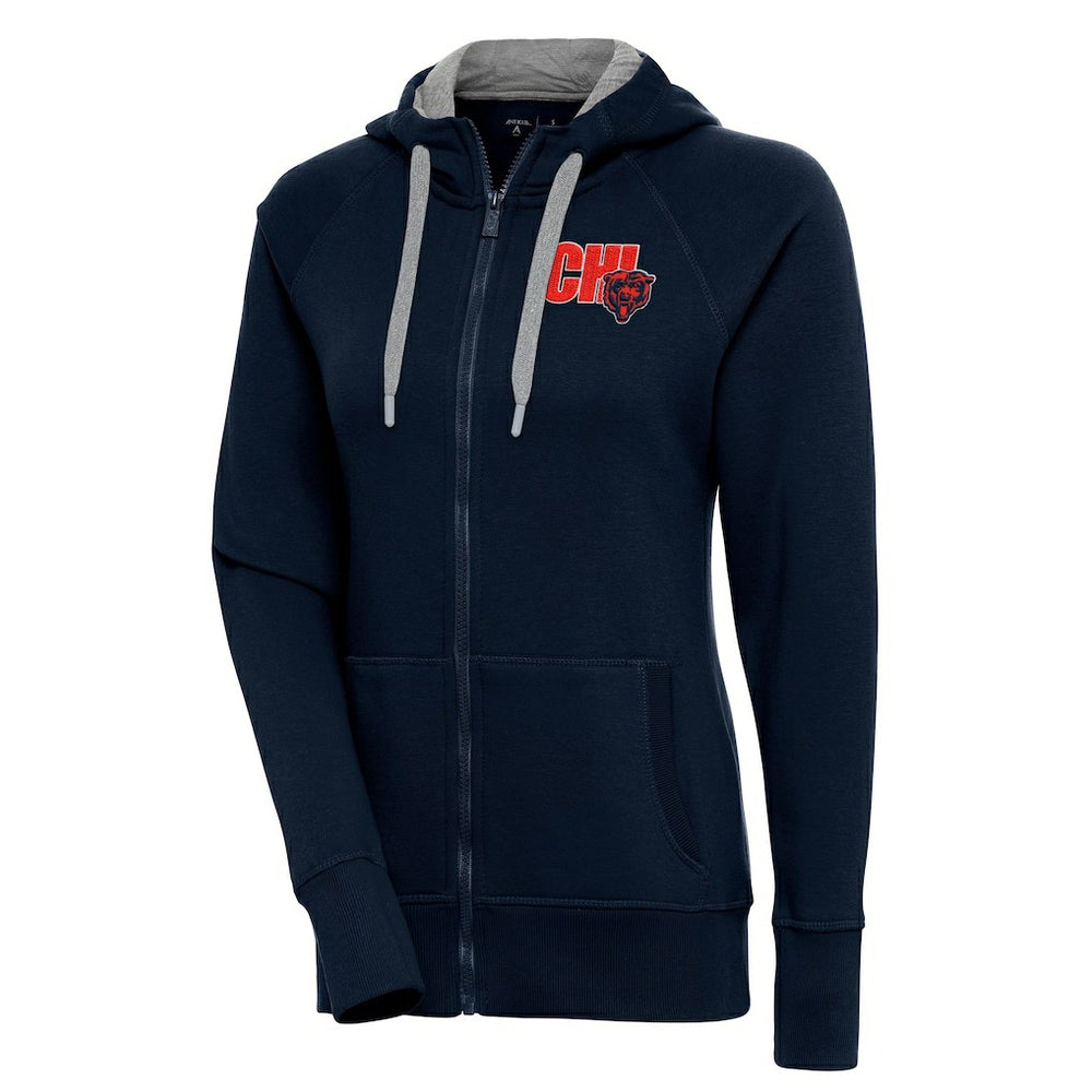 NFL Chicago Bears Antigua Women's Victory Full-Zip Hoodie