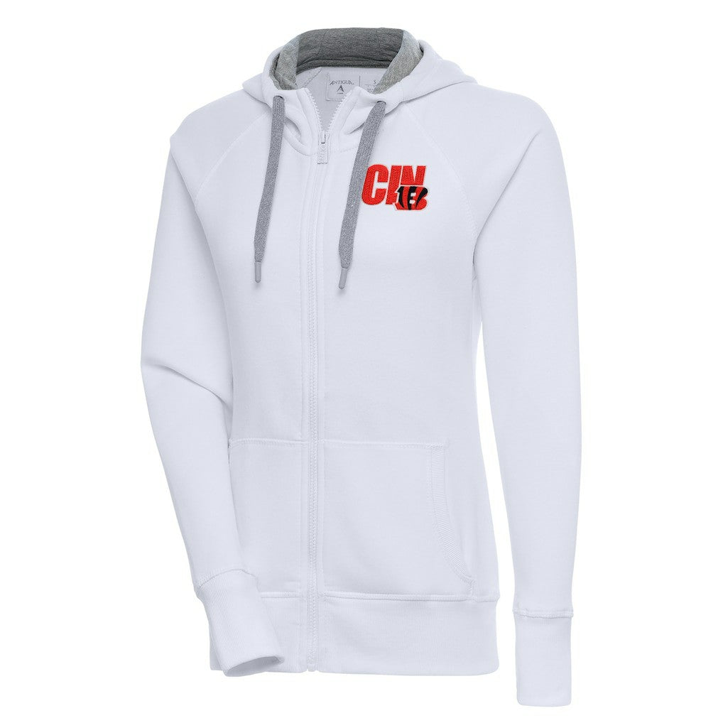 NFL Cincinnati Bengals Antigua Women's Victory Full-Zip Hoodie